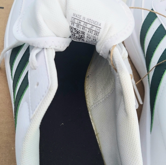 Adidas Breaknet 2.0 Men's White and Green Court Sneakers Size 9.5 & 11 NWT - Picture 5 of 6